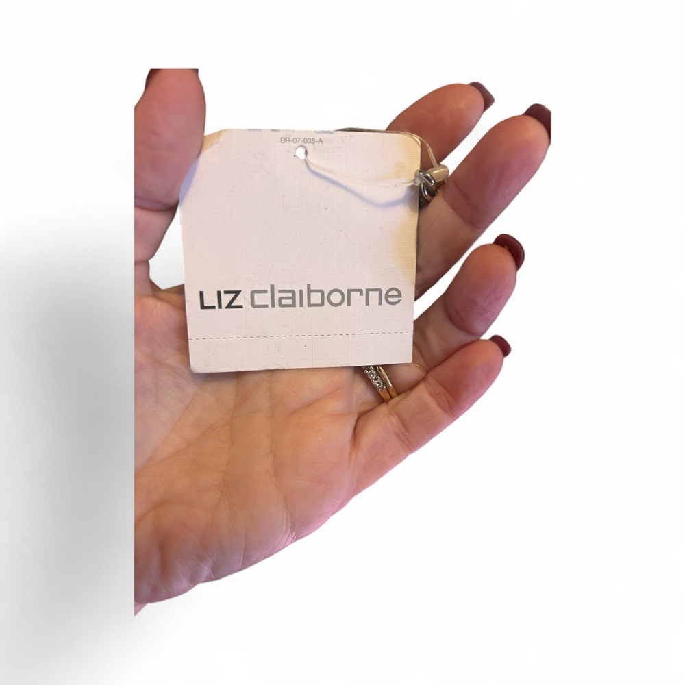Liz Claiborne Geometric Silver and Gold Belt - Picture 3 of 4